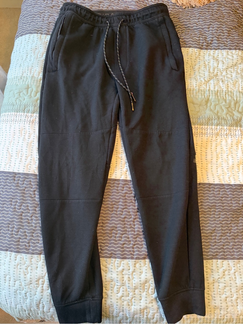 American Eagle Outfitters Black Jogger Sweatpants with Drawstring